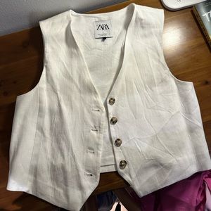 Zara Linen Vest